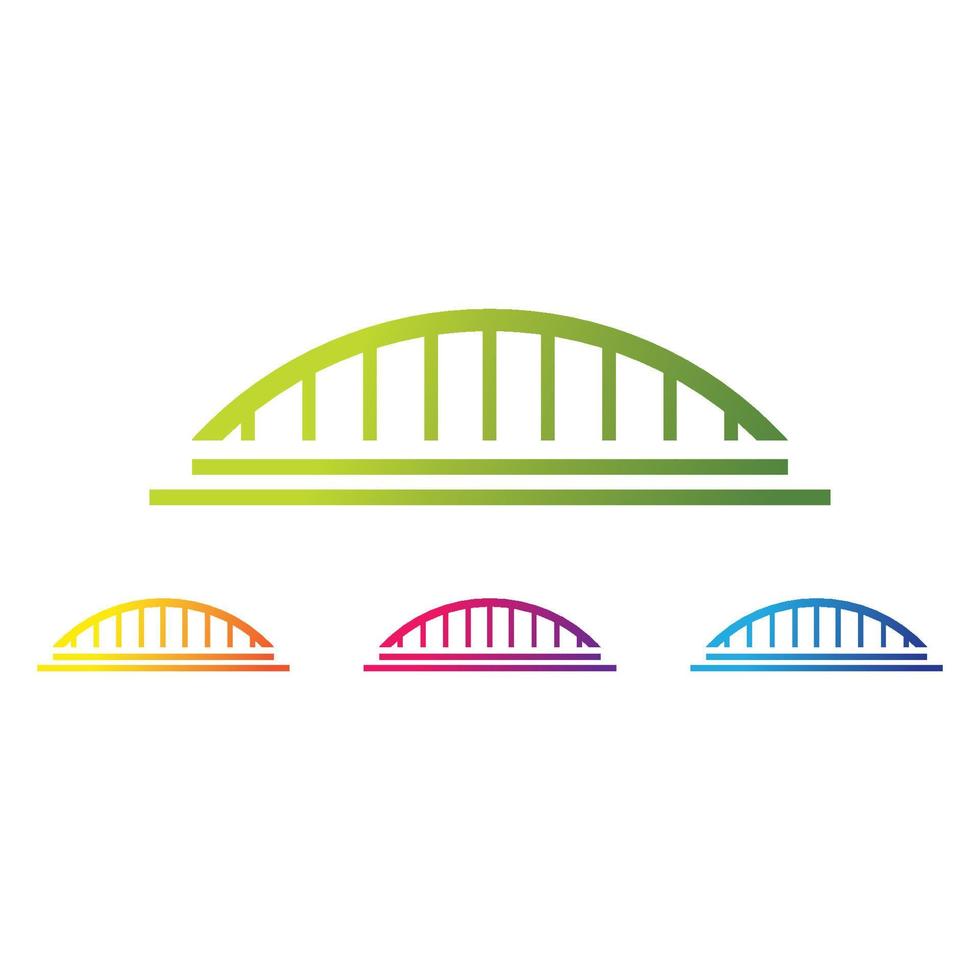 Bridge logo template vector icon set