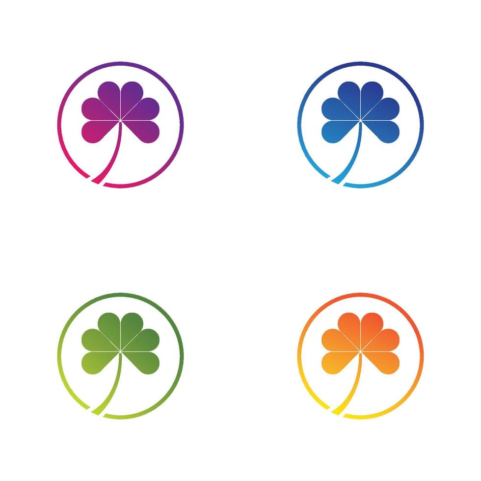 Tree leaf icon set vector