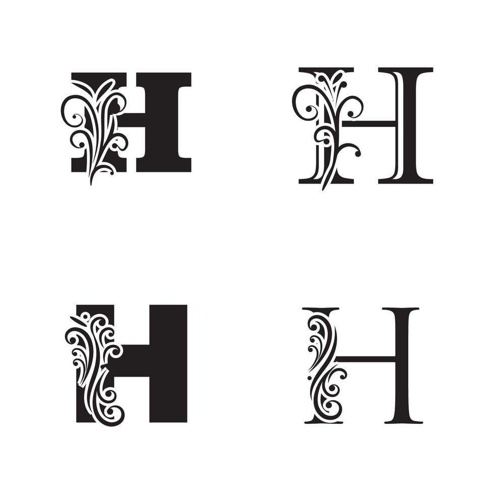 Letter H logo icon vector design template