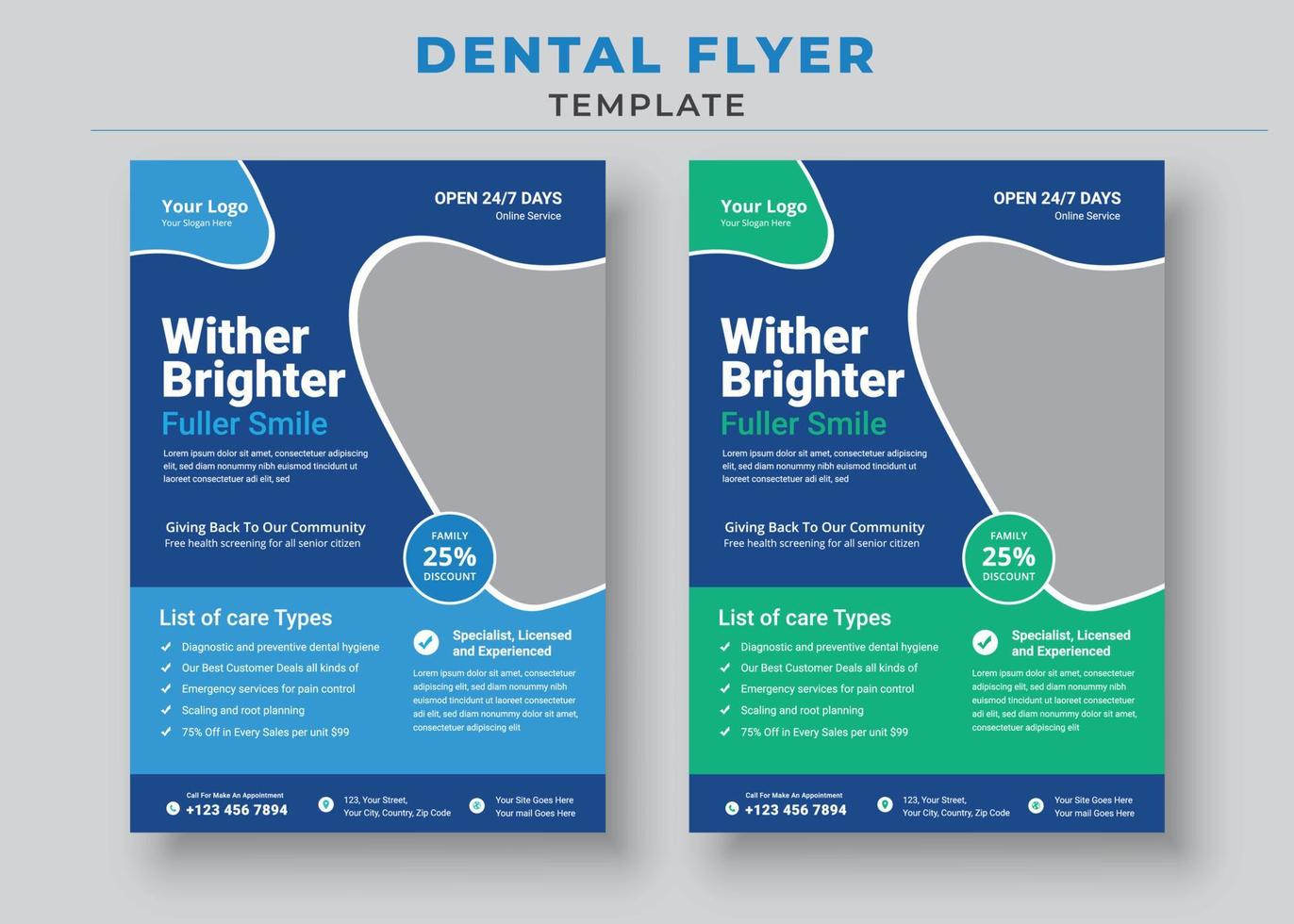 Dental Flyer Vector Art, Icons, and Graphics for Free Download free-dental-flyer-templates-editable-and-printable