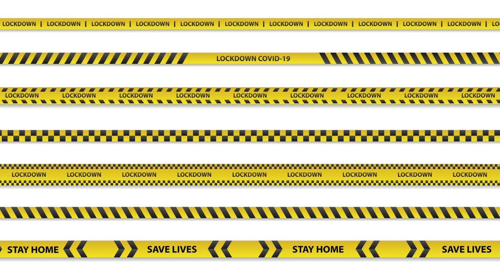 Concept of national lockdown due to coronavirus. announce movement control order emergency state restrictions to combat the spread of the virus. vector design.