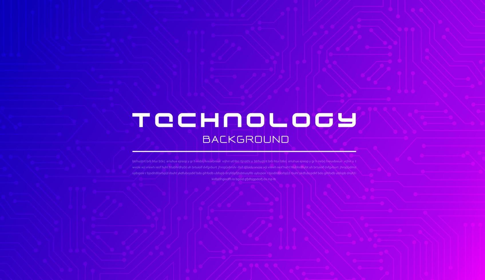 Abstract technology geometric and connection system pink and blue background concept with digital circuit board. vector illustration design.