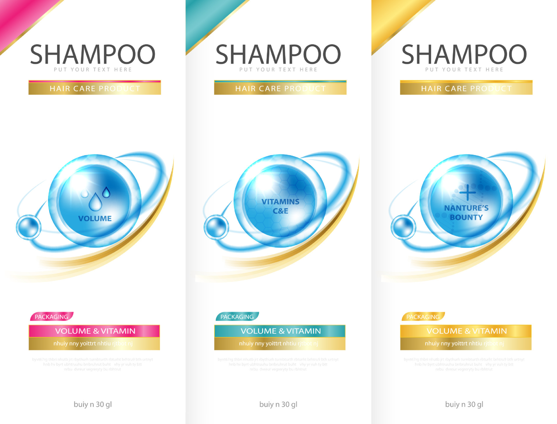 Hair care design of shampoo. cosmetic for design the effects of