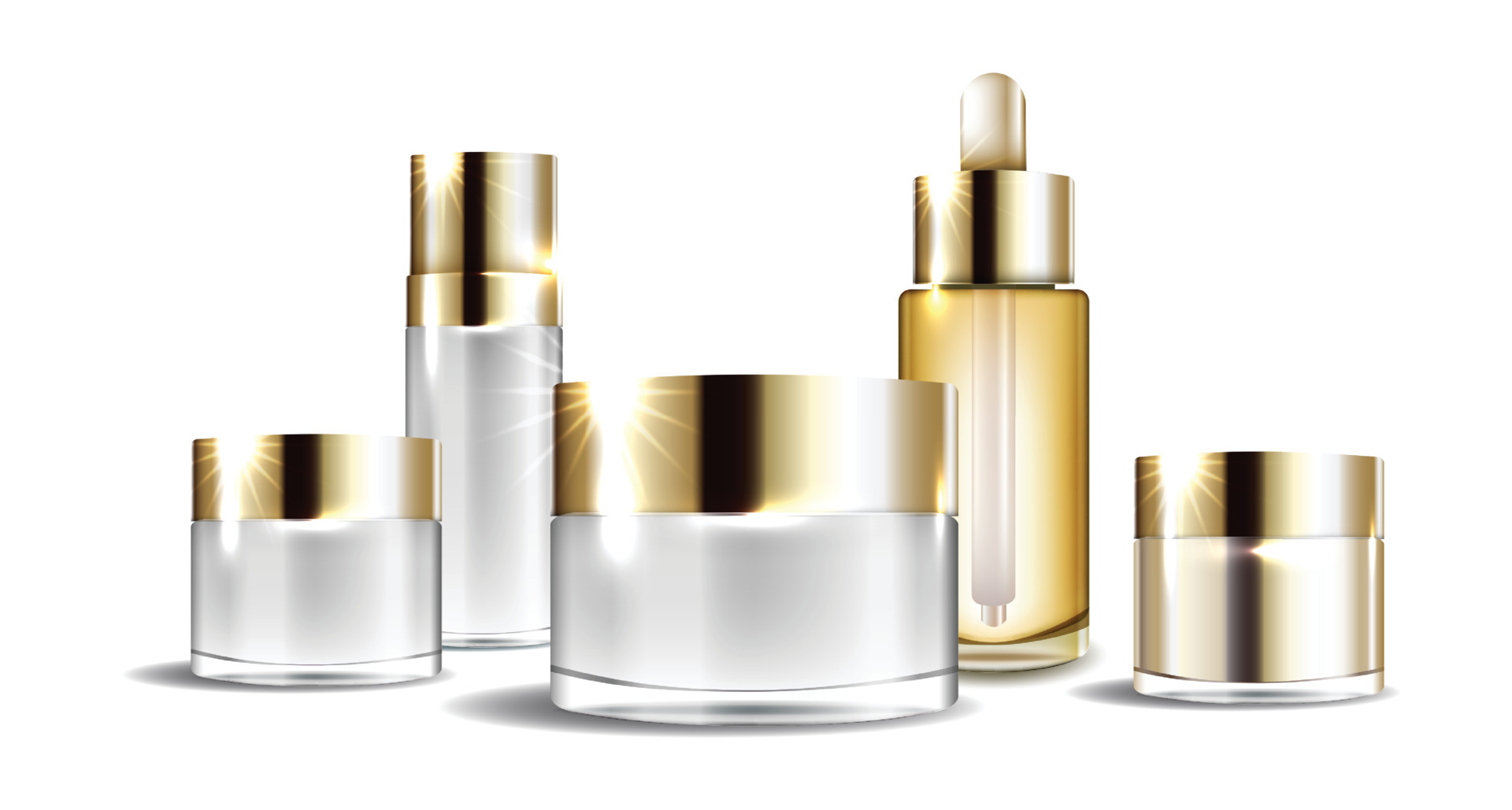 Packaging cosmetic beauty cream bottle for luxury cosmetic product