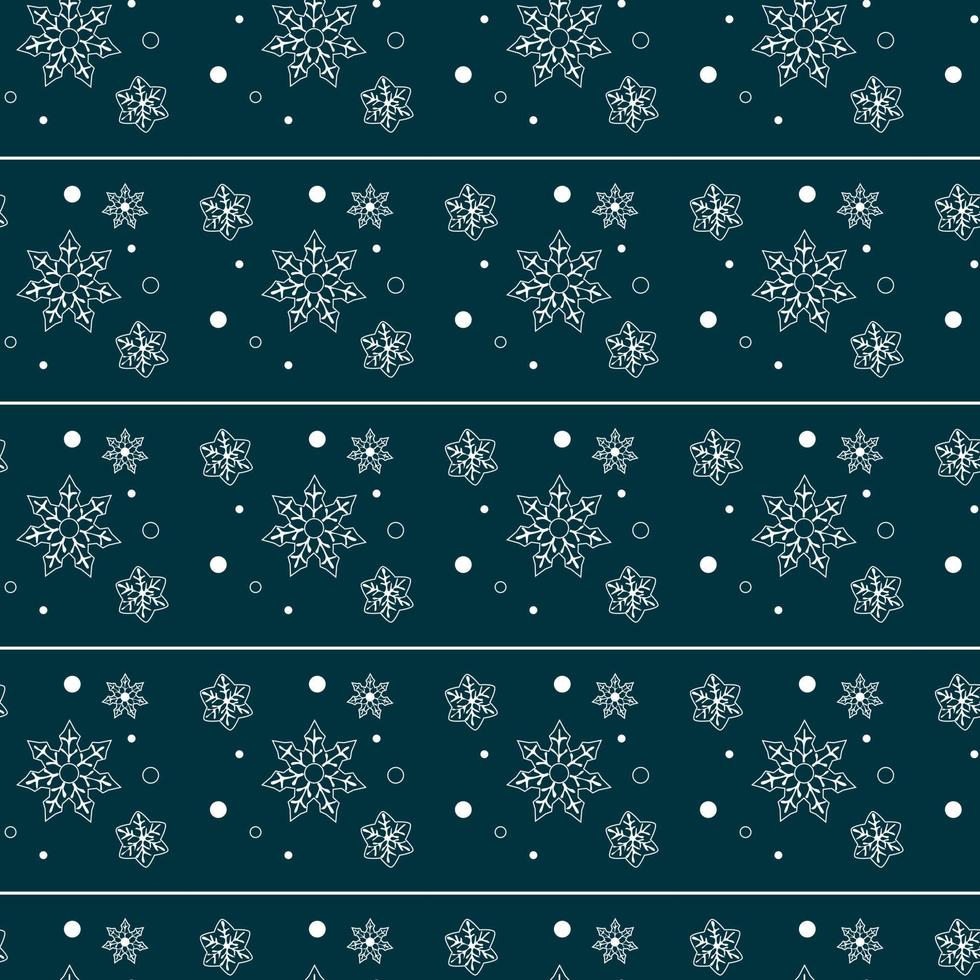 A pattern of openwork cookies in the form of white stars and snowflakes vector