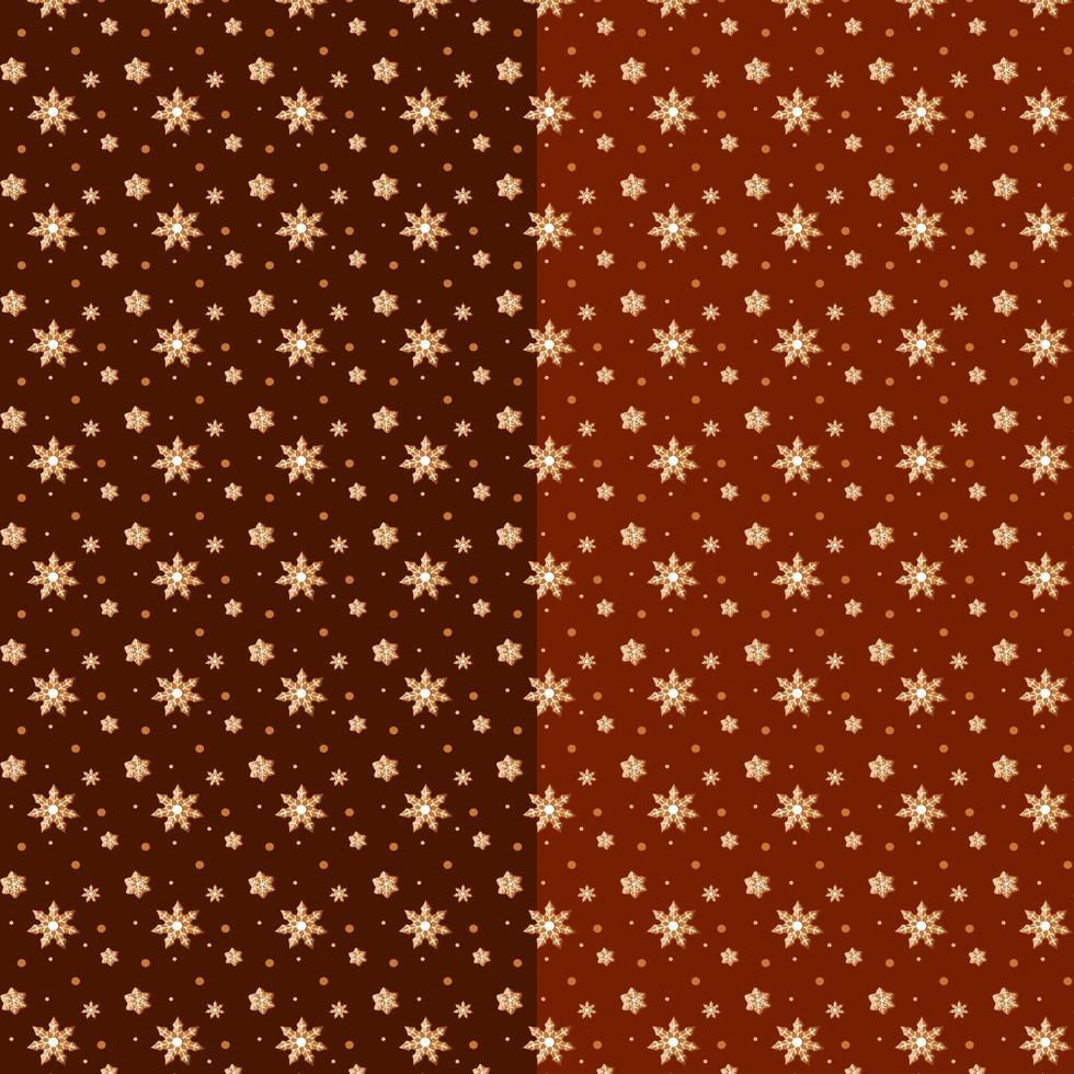 Beautiful gingerbread pattern for wrapping paper vector