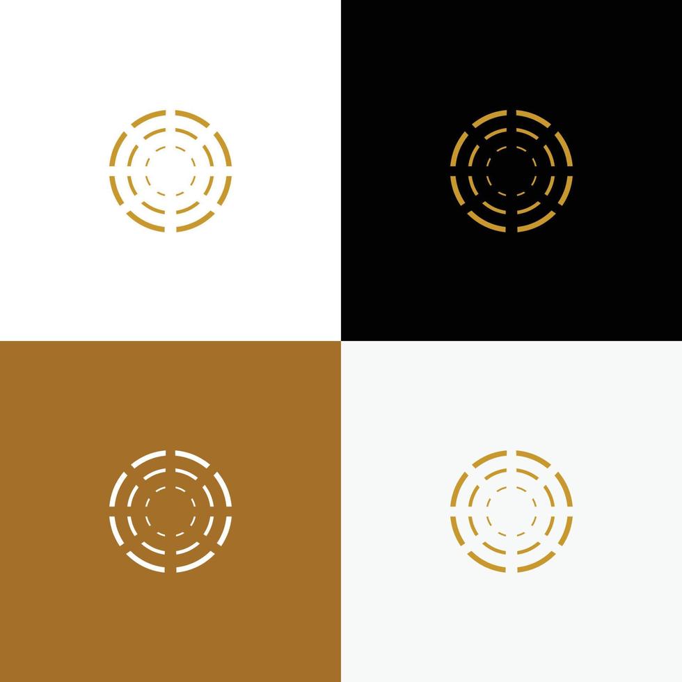 logotipo de domo moderno y elegante 1 vector