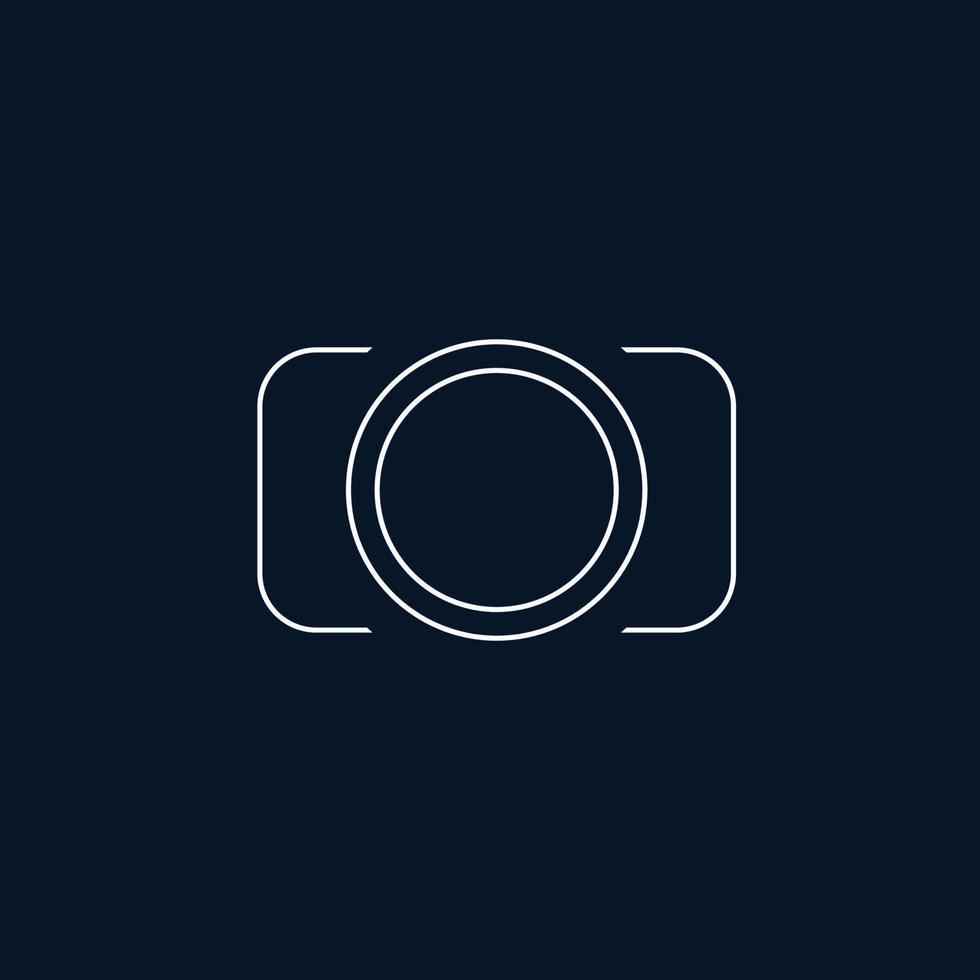 Modern and professional camera design logo vector