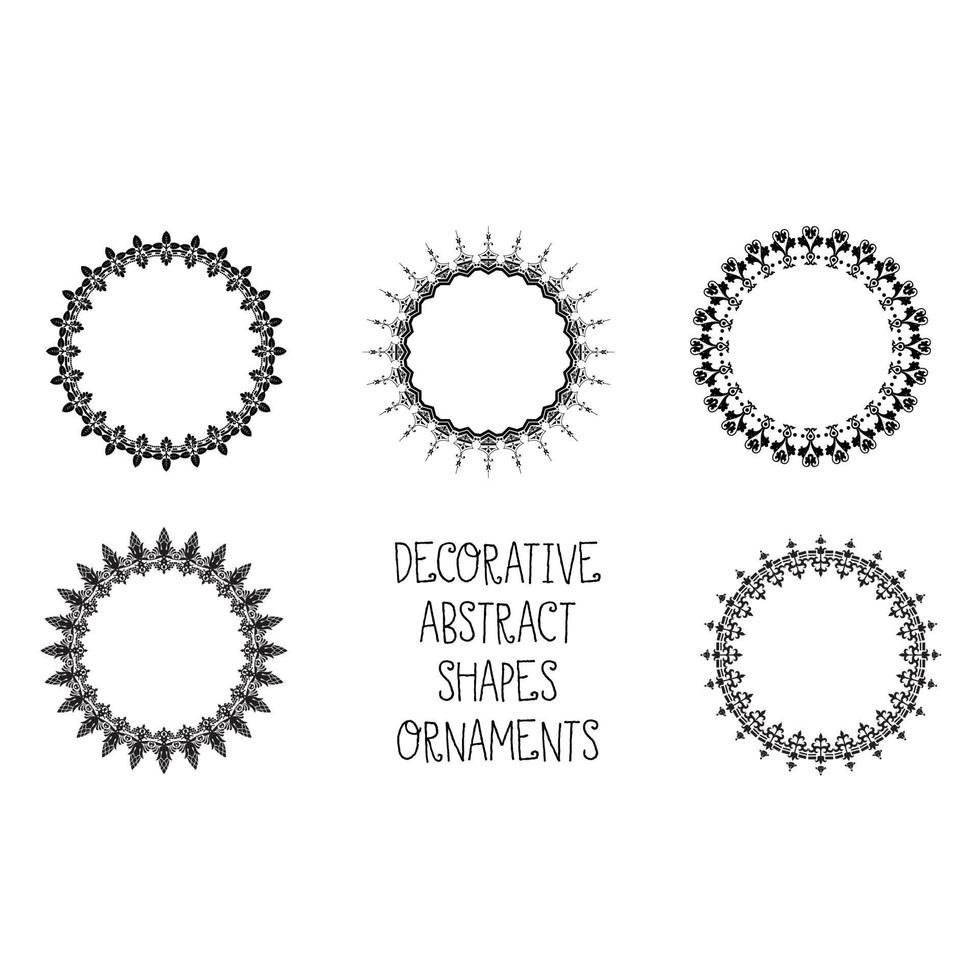 Attractive and professional round ornament design vector