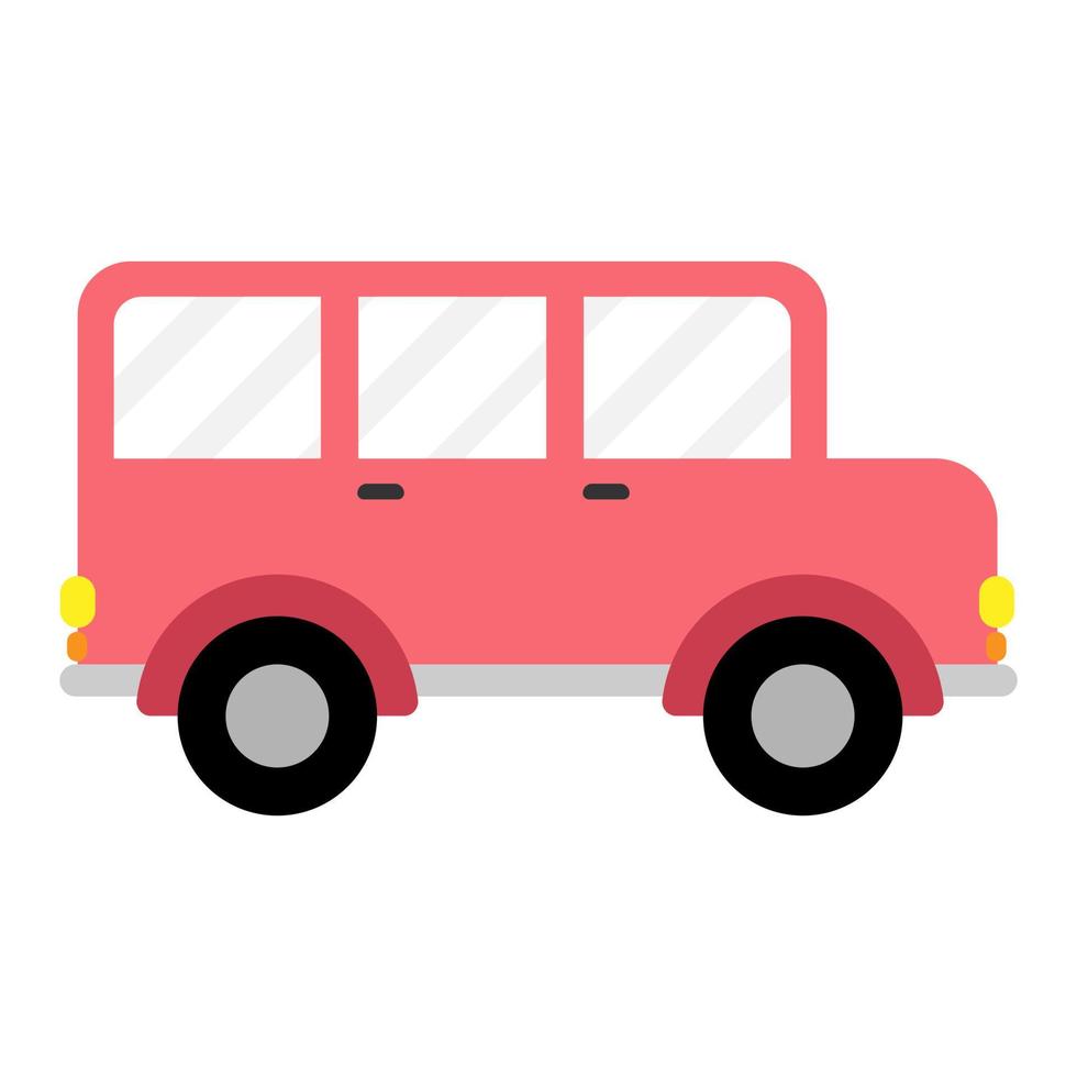 Car vehicle flat illustration vector