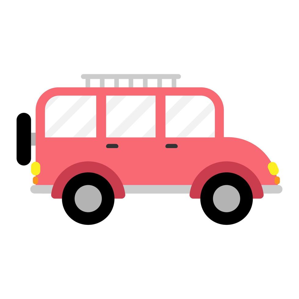 Car vehicle flat illustration vector