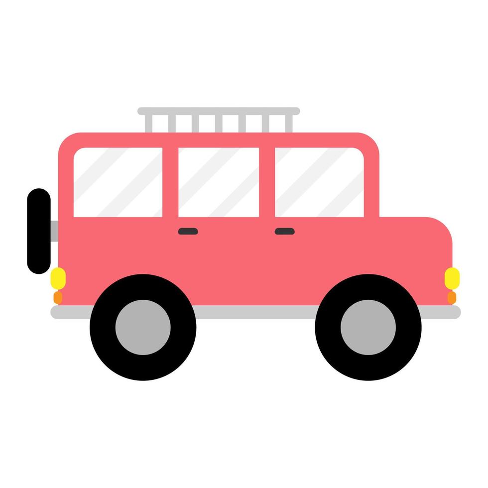 Car vehicle flat illustration vector