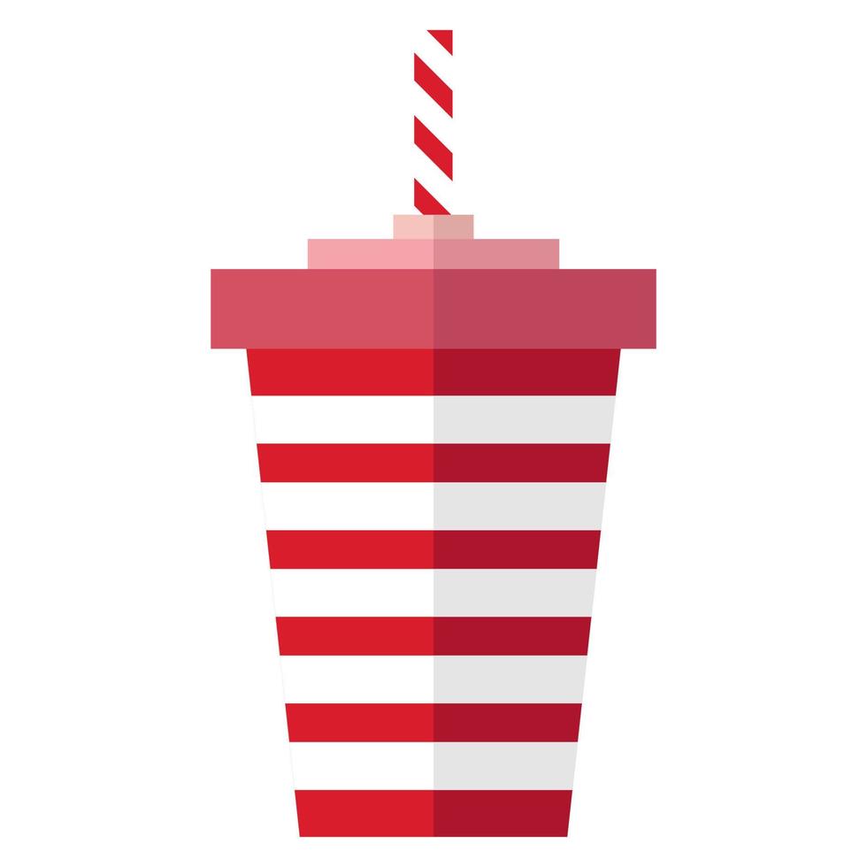 Drinks cup flat illustration vector