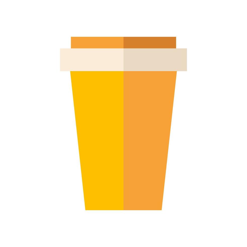 Drinks cup flat illustration vector