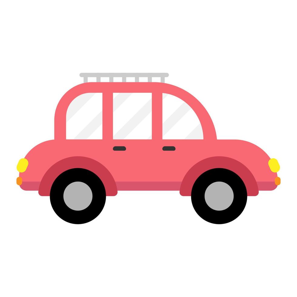 Car vehicle flat illustration vector