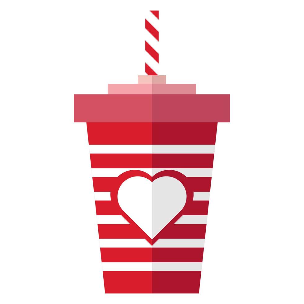 Drinks cup flat illustration vector