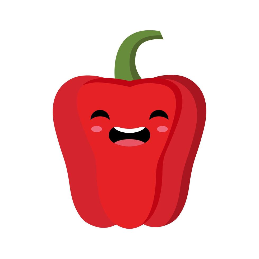 Cute peppers cartoon illustration vector