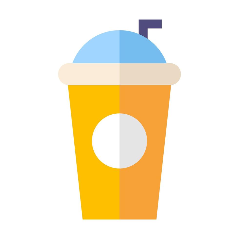 Drinks cup flat illustration vector