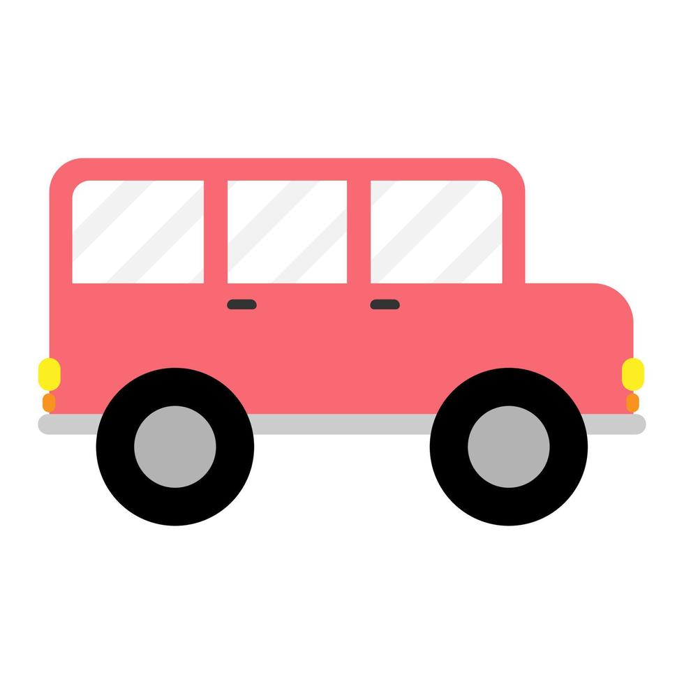 Car vehicle flat illustration vector