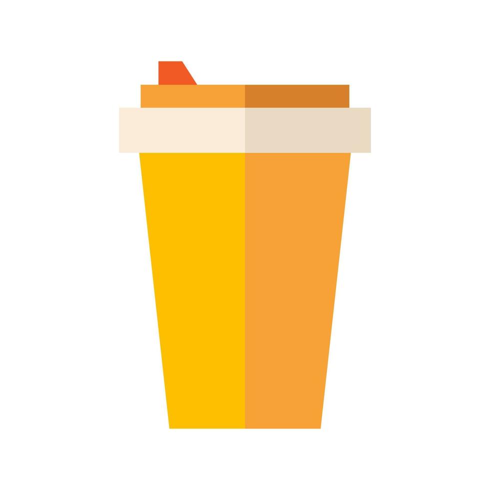 Drinks cup flat illustration vector