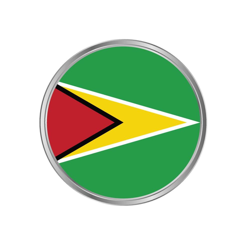 Guyana Flag with Circle Frame vector