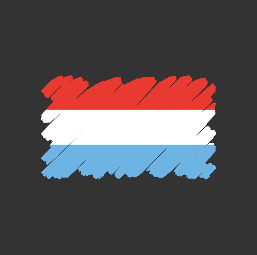 Luxembourg Flag symbol sign Free Vector
