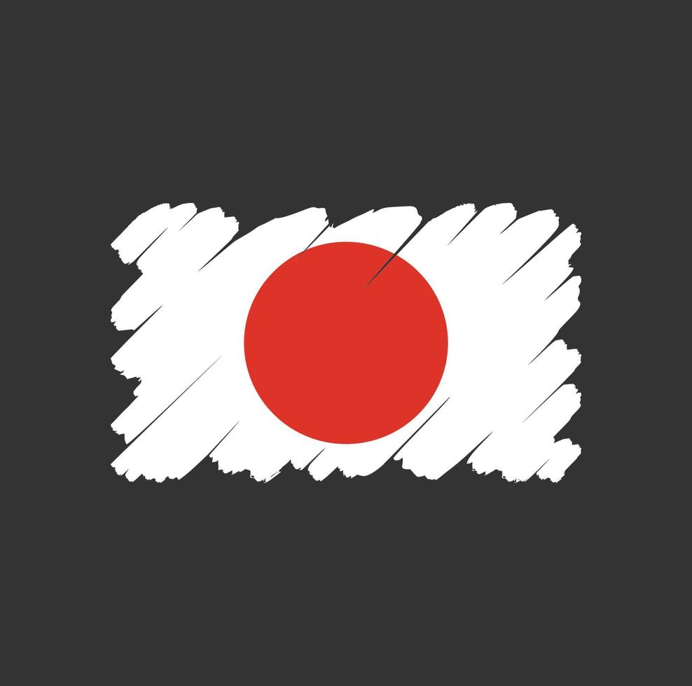 Japan Flag symbol sign Free Vector