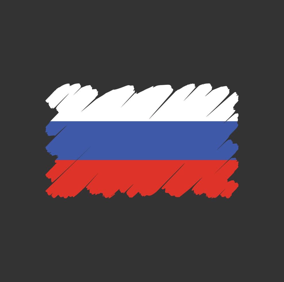 Russia flag vector