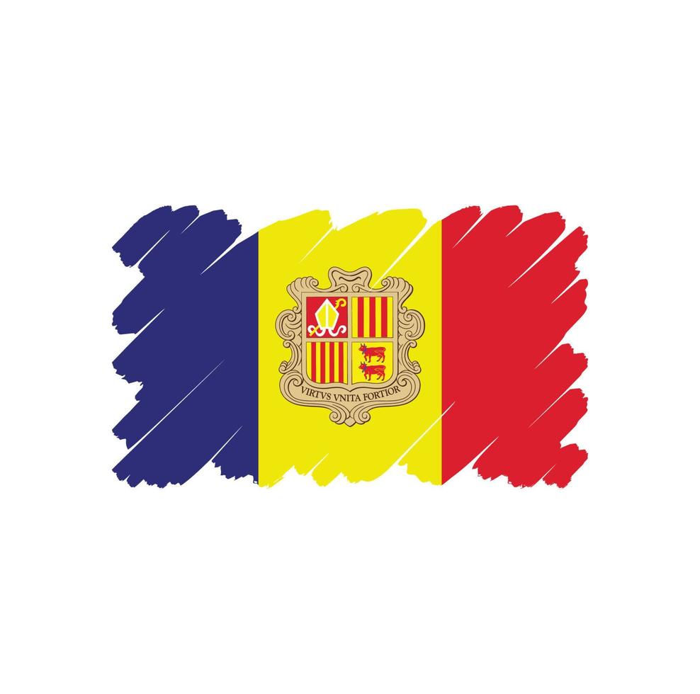 Andorra flag vector