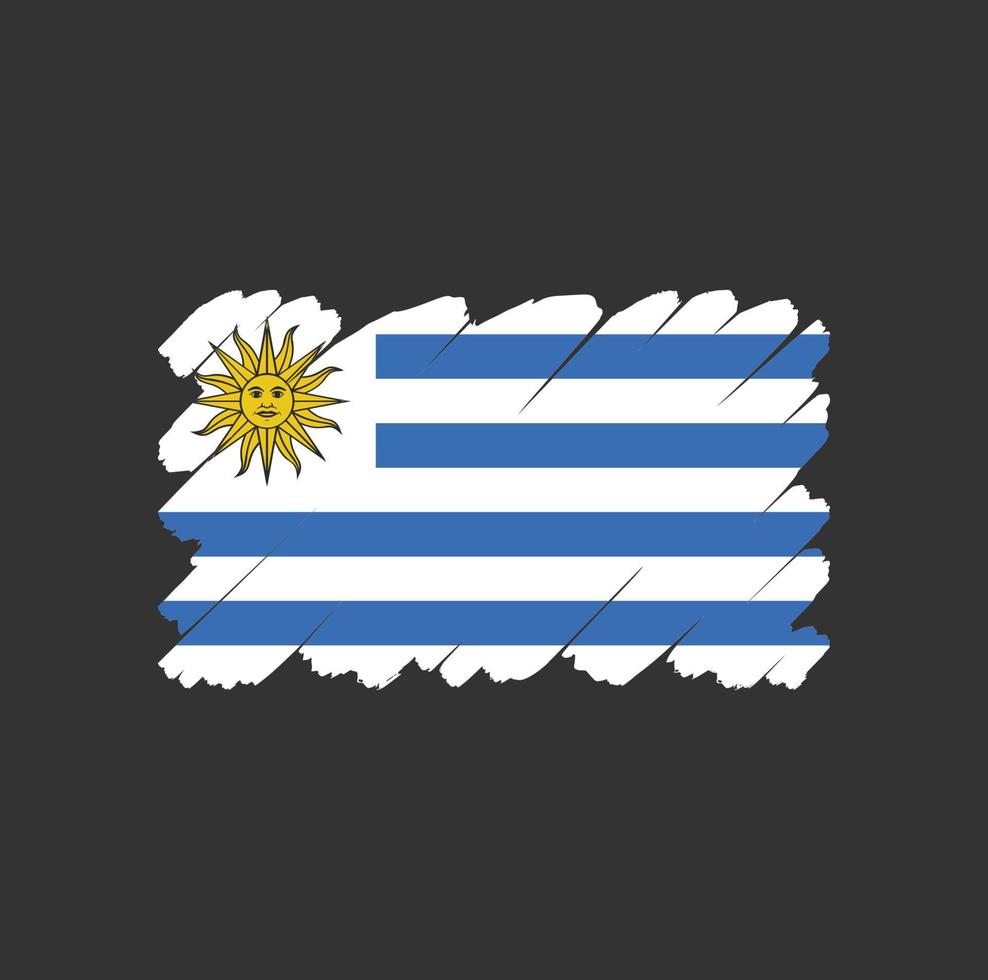 vector de bandera de uruguay