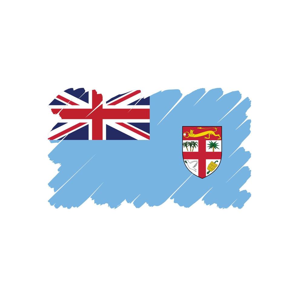 vector de bandera de fiji