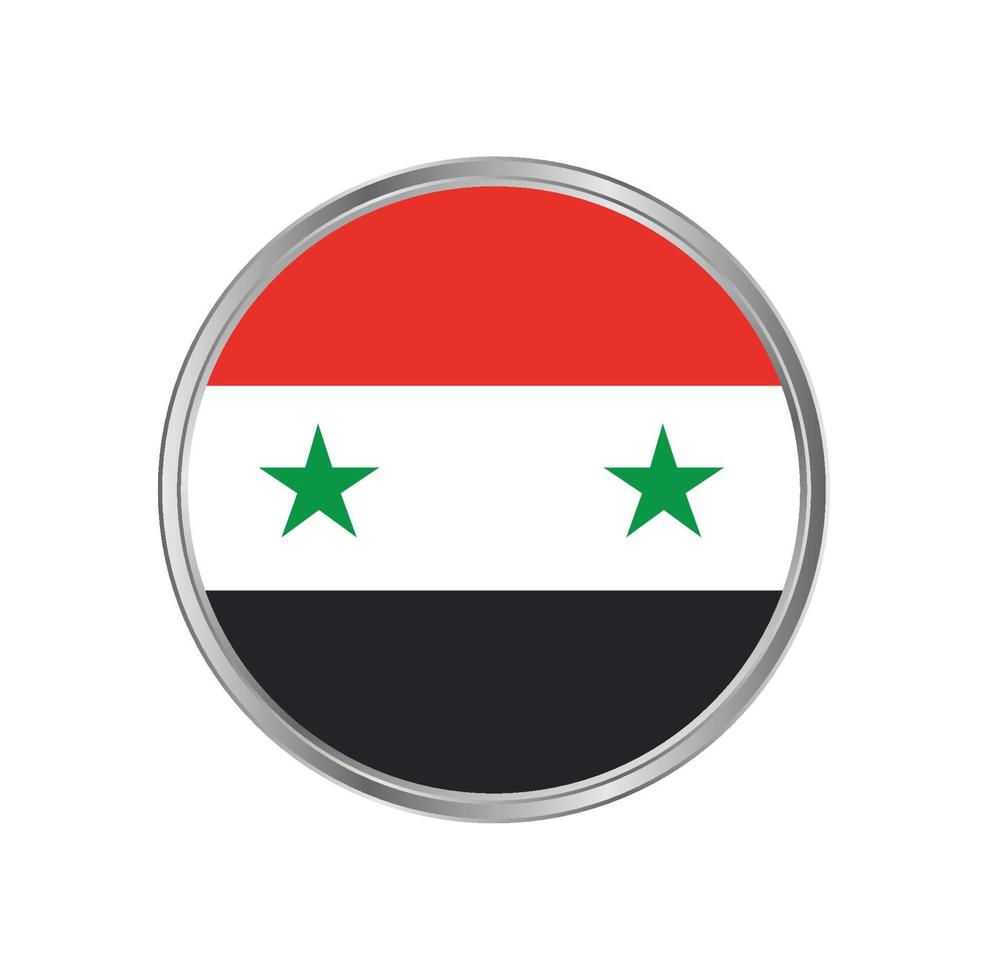 Syria Flag with Circle Frame vector
