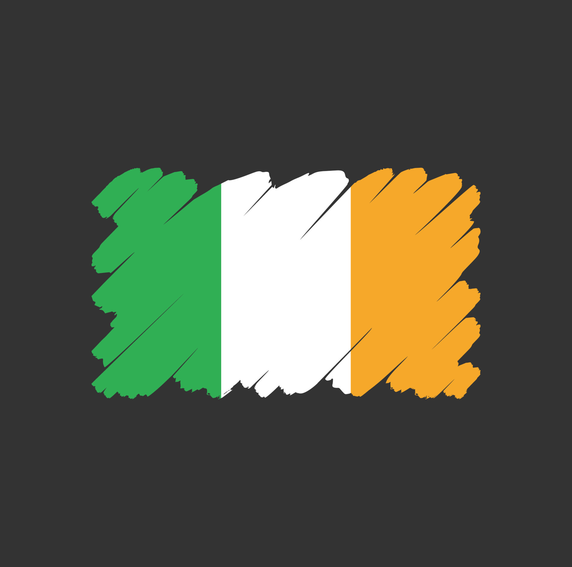 Ireland Flag symbol sign Free Vector 4943230 Vector Art at Vecteezy