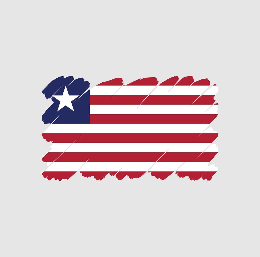 vector de bandera de liberia