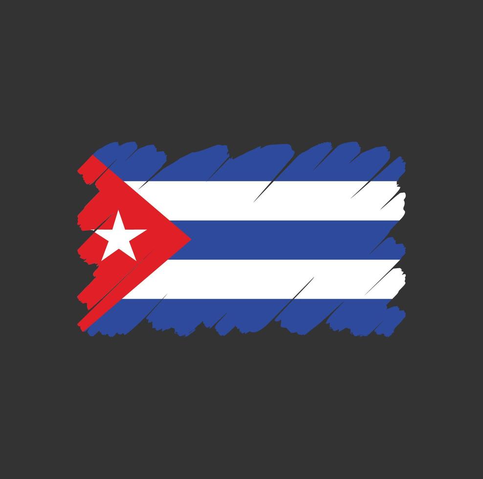 vector de bandera de cuba