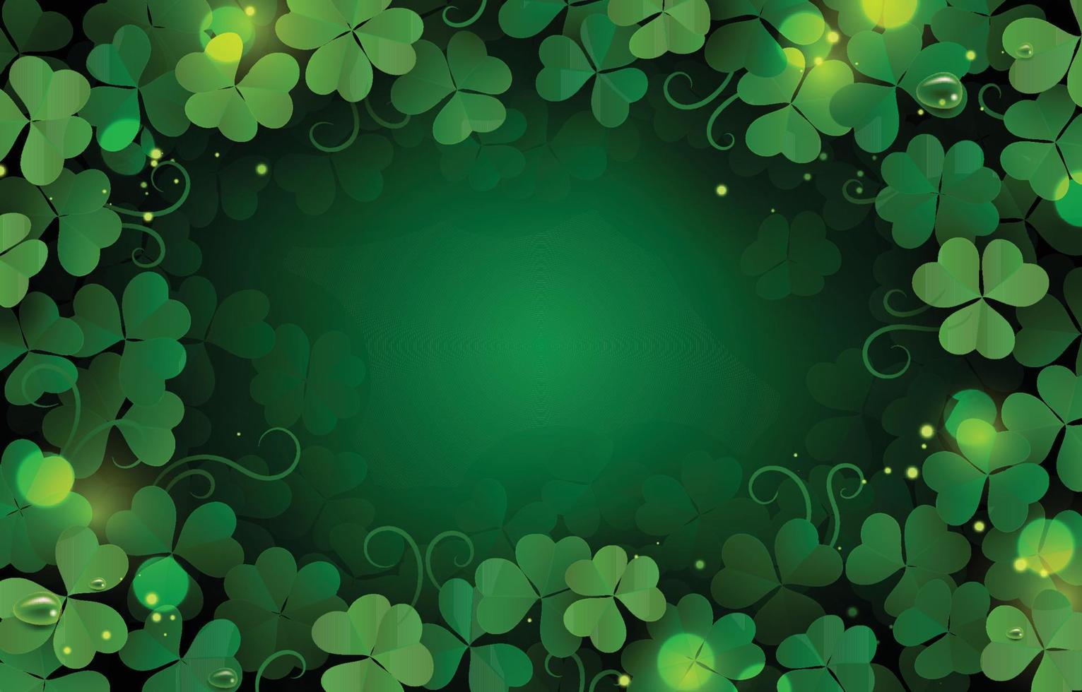 Realistic Clover Background vector