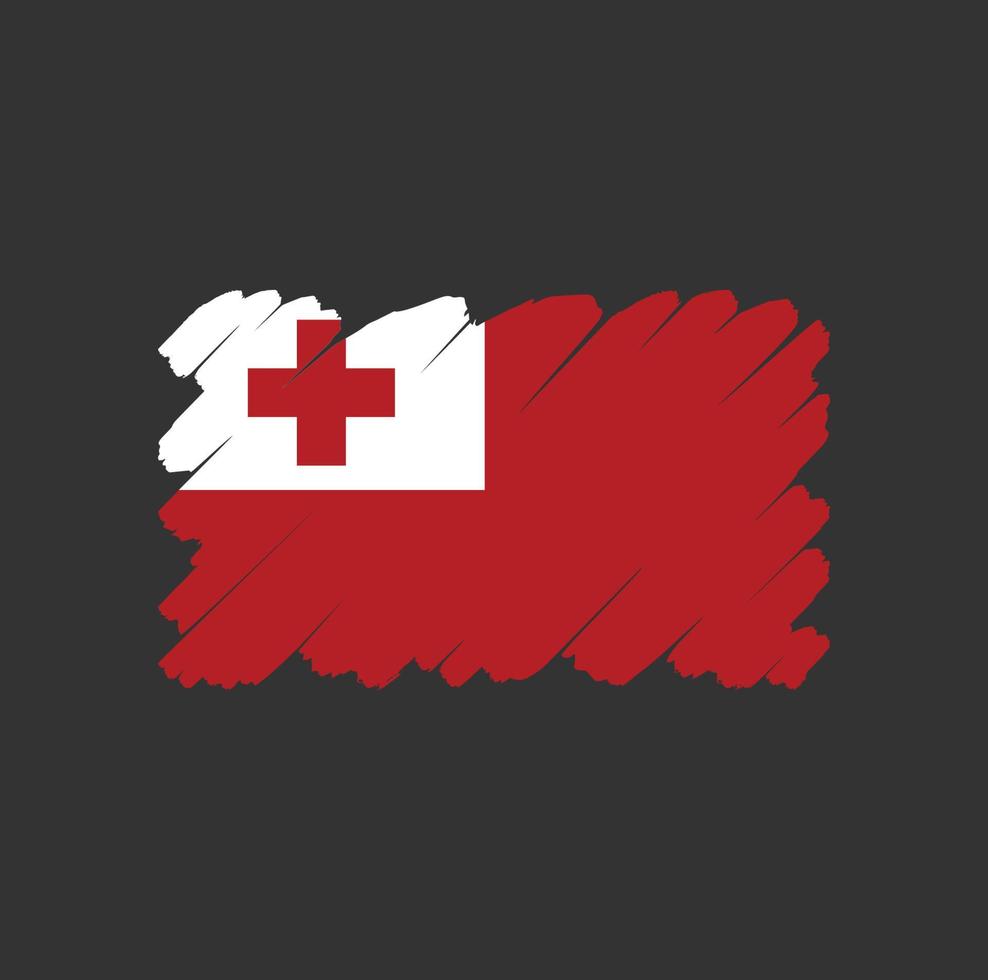 Tonga flag vector