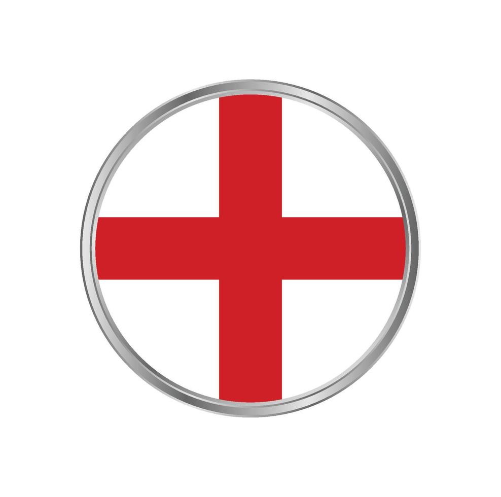 England flag with circle frame vector