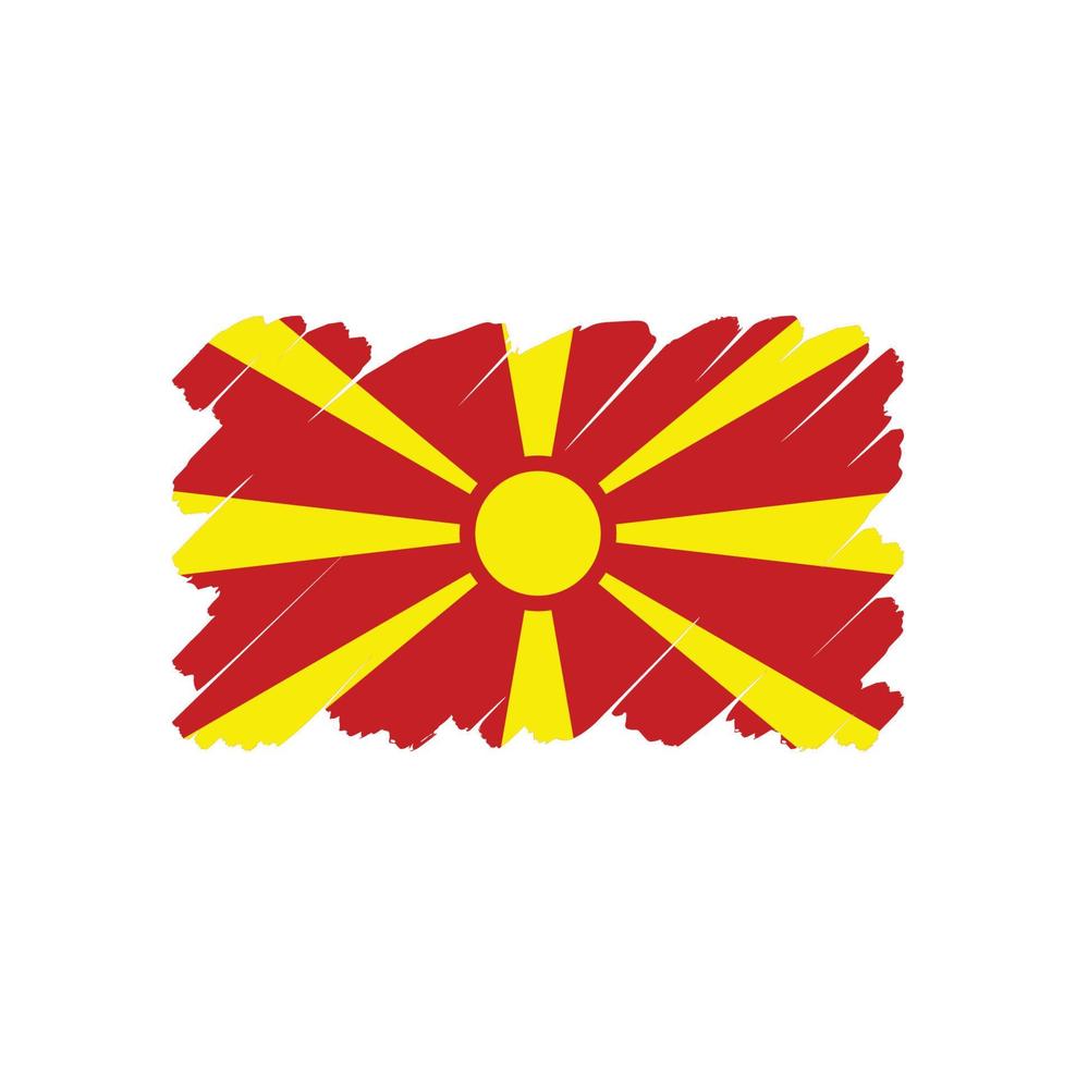 vector de bandera de macedonia del norte