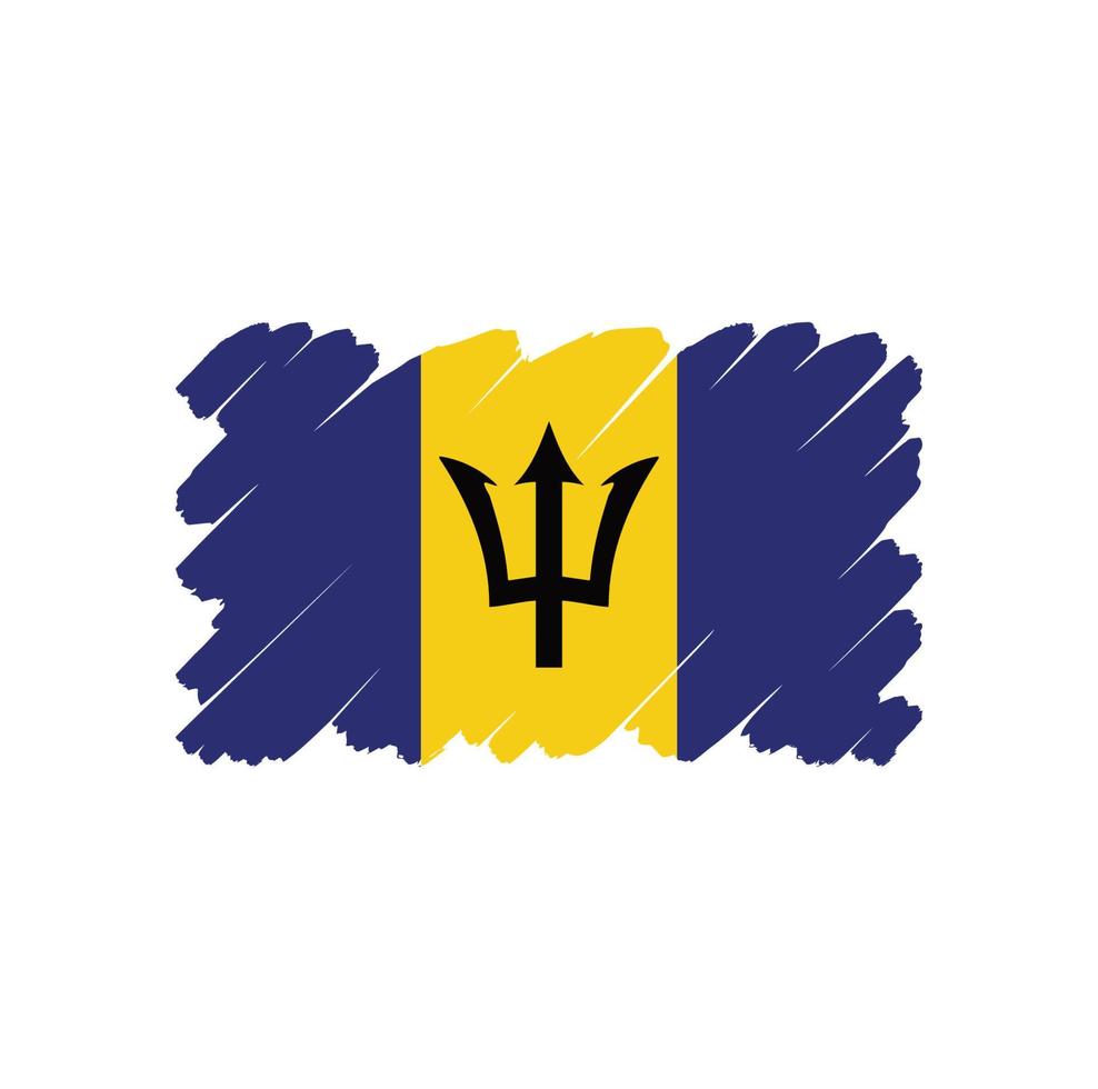 Barbados flag vector