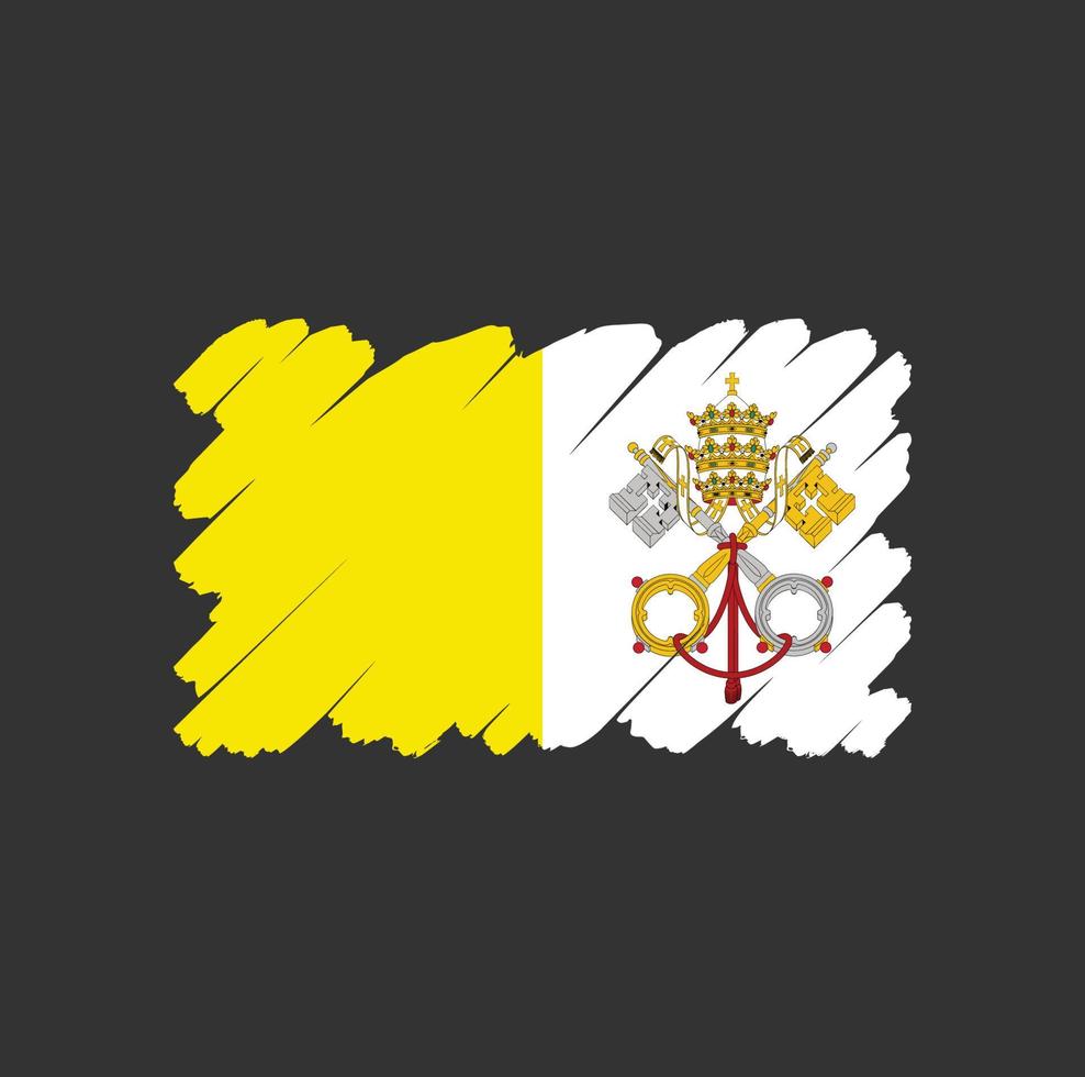 diseño de vector libre de la bandera del vaticano