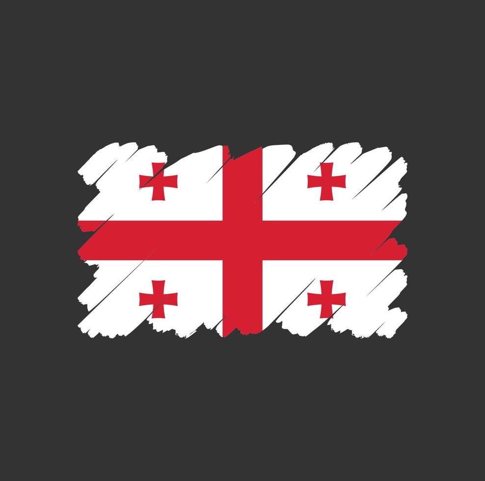 Georgia flag vector