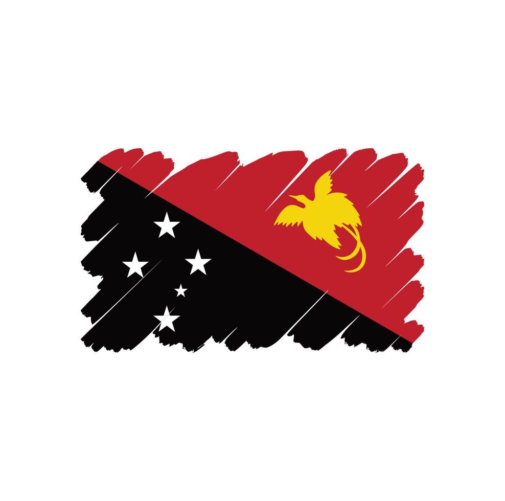 diseño de vector libre de bandera de papua nueva guinea