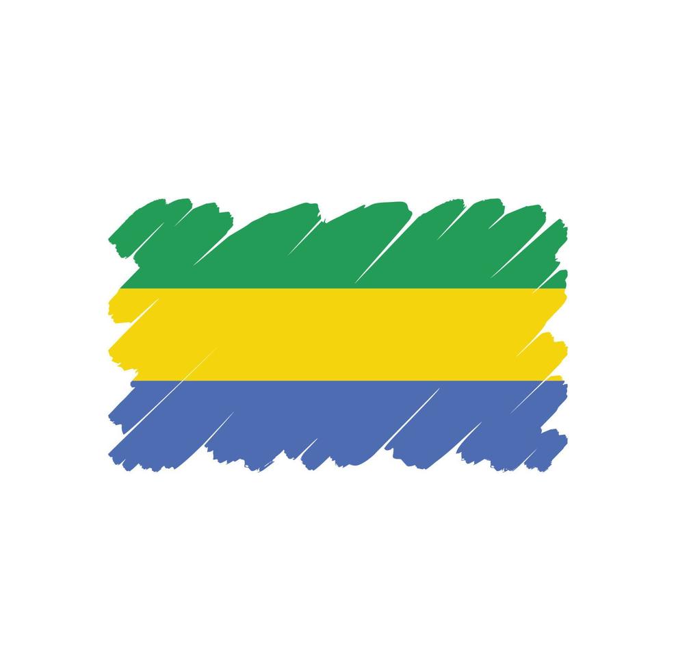 Gabon flag vector
