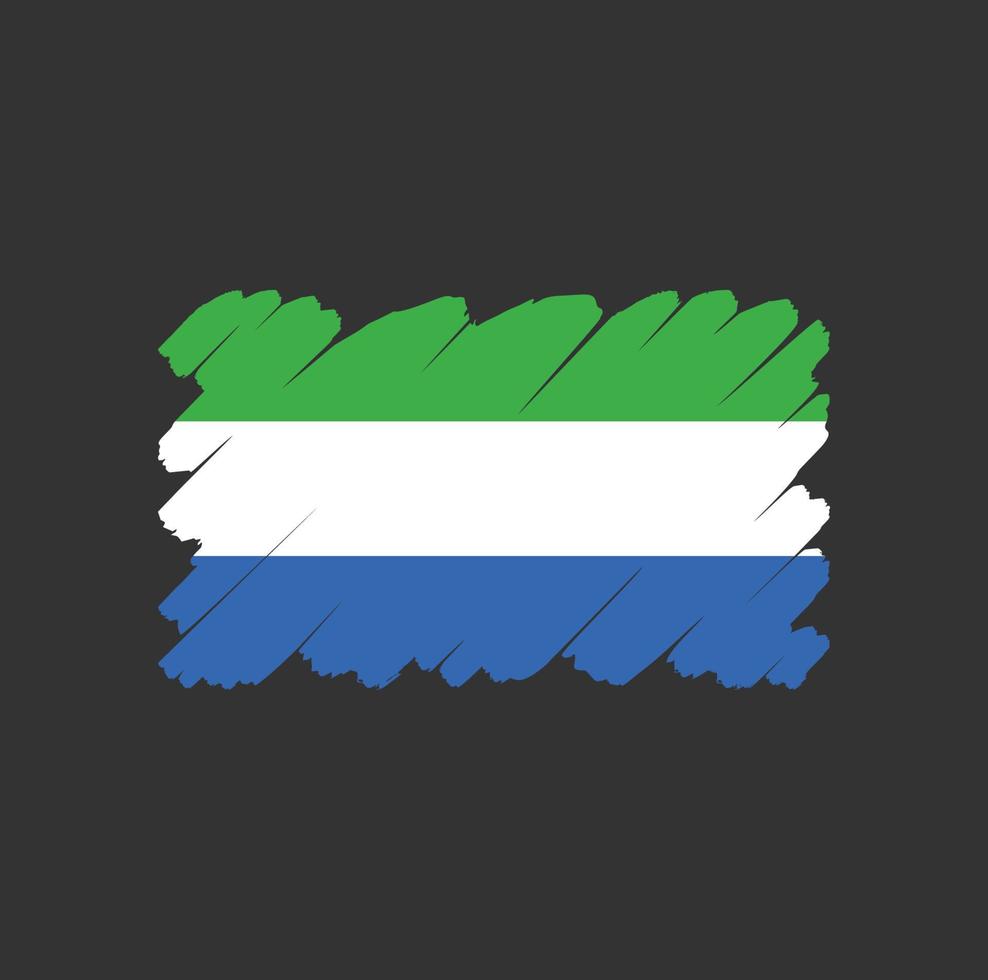 diseño de vector libre de bandera de sierra leona