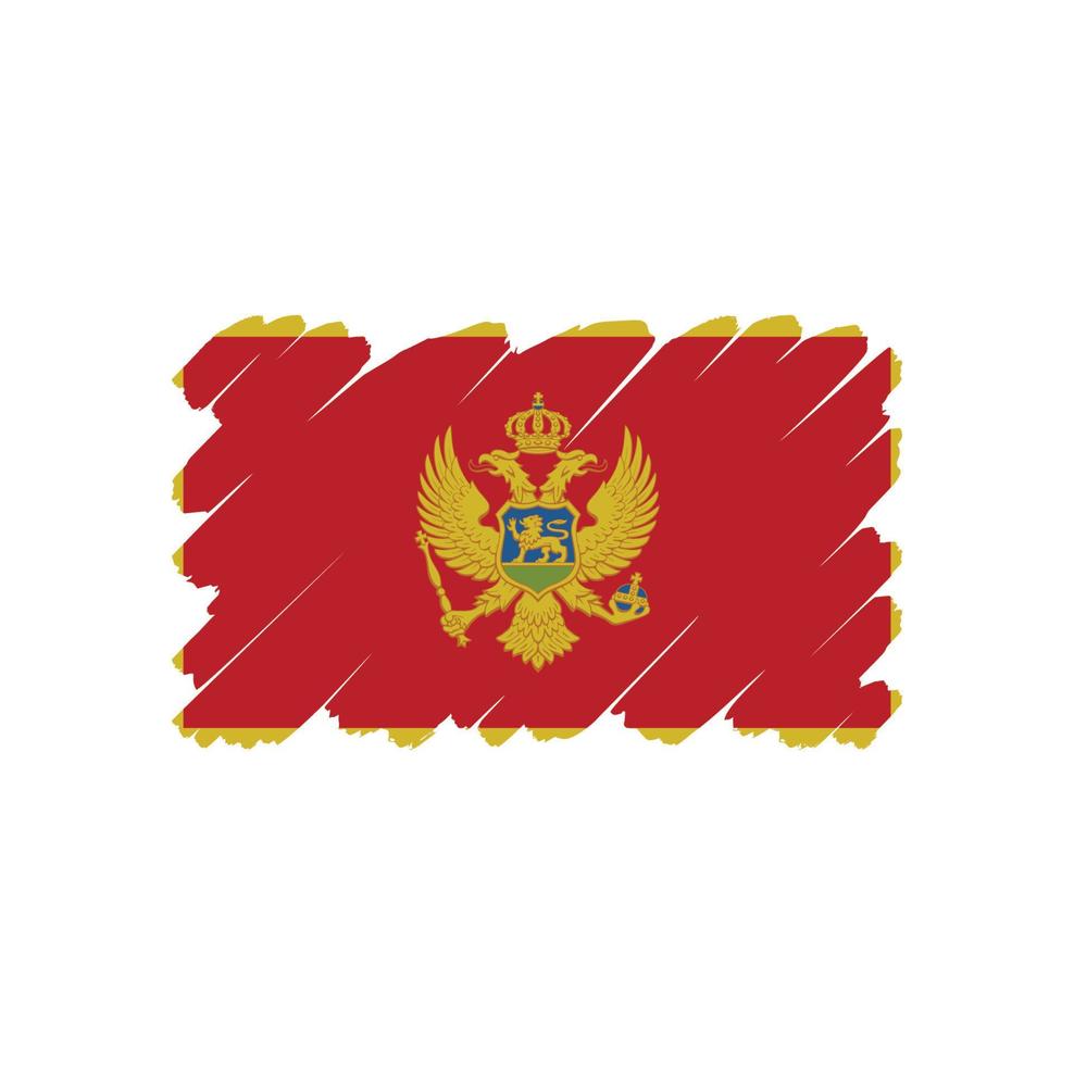 Montenegro Flag Free Vector Design