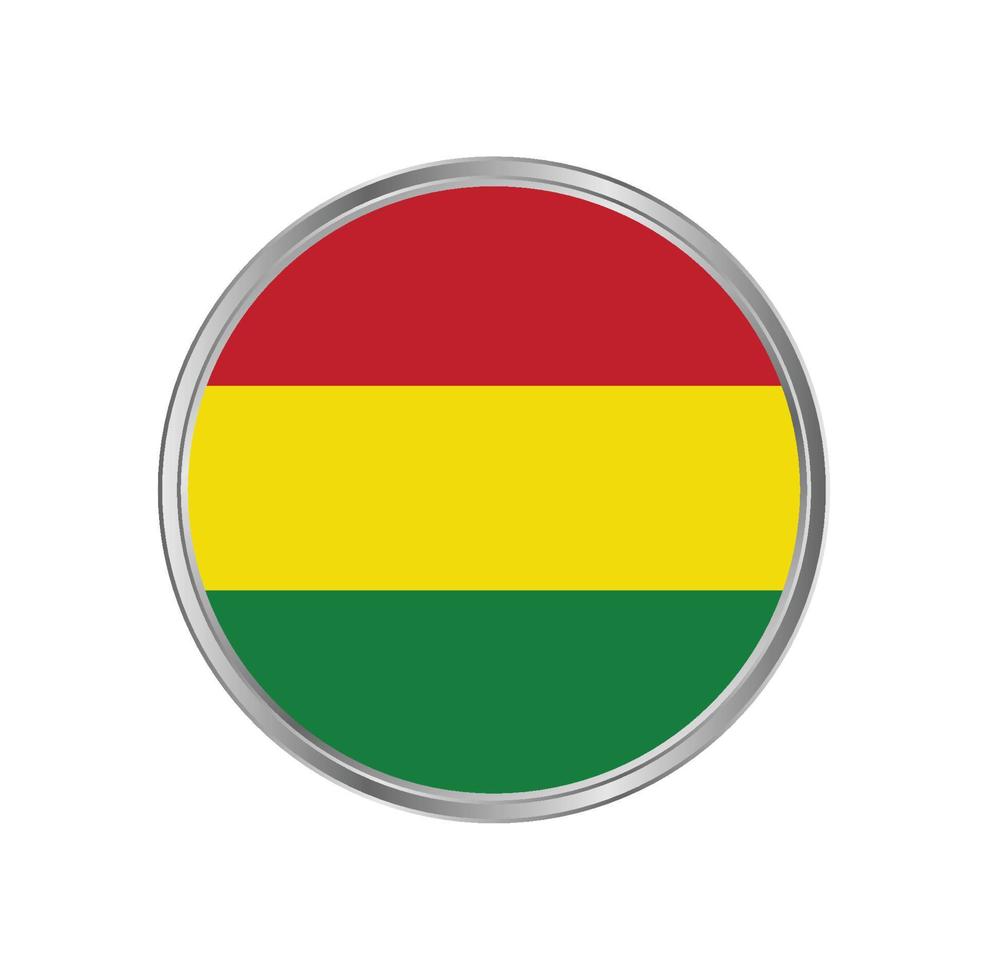 Bolivia Flag with Circle Frame vector