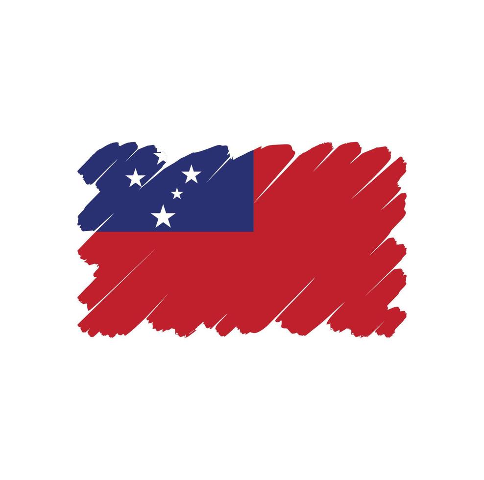 Samoa Flag Free Vector Design