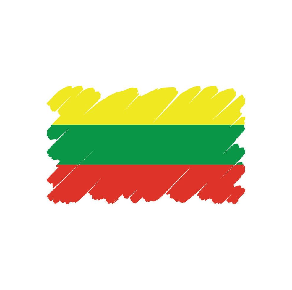 Lithuania Flag symbol sign Free Vector