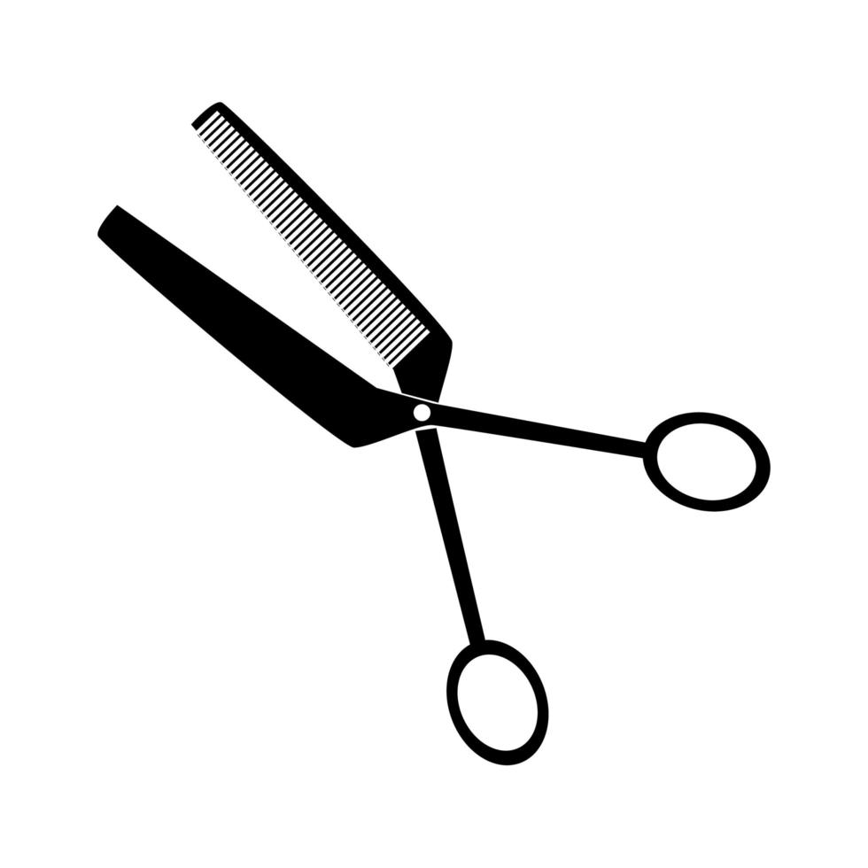 tijeras de pelo. peluquero, herramienta, simple, isoleted, icono vector